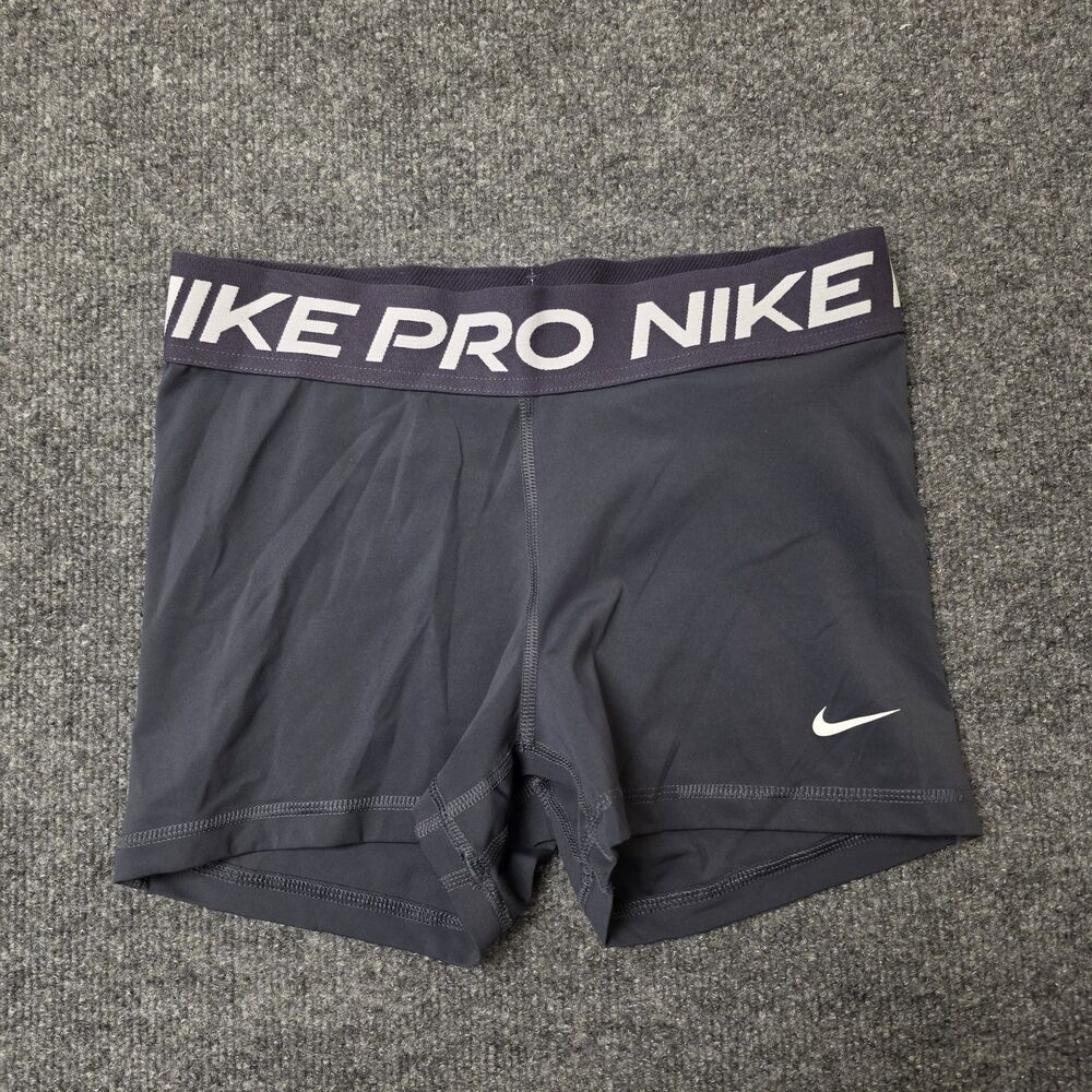 Nike Pro Dri-Fit Performance Purple Compression Gym Tight Fit 3" Shorts Womens M